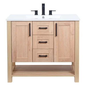 image of A one-piece sink vanity